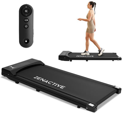 Walking Pad, under Desk Treadmill, Walking Treadmill 2 in 1 for Home/Office with Remote Control, Portable Treadmill (Black, 1 Year Warranty)