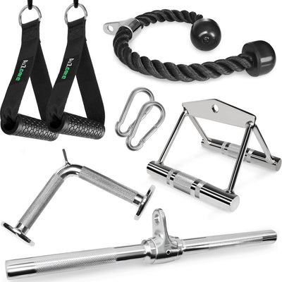 Cable Machine Accessories for Weight Lifting, LAT Pull down Attachment, Cable Attachments for Gym